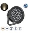 GLOBOSTAR® FLOODNEVA 90399 Προβολέας Σποτ Wall Washer LED 54W 5130lm 30° DC 24V Αδιάβροχο IP65 Φυσικό Λευκό 4500K Dimmable - Bridgelux SMD Chip - Μαύρο - Μ24.5 x Π24.5 x Υ14.7cm - 3 Χρόνια Εγγύηση